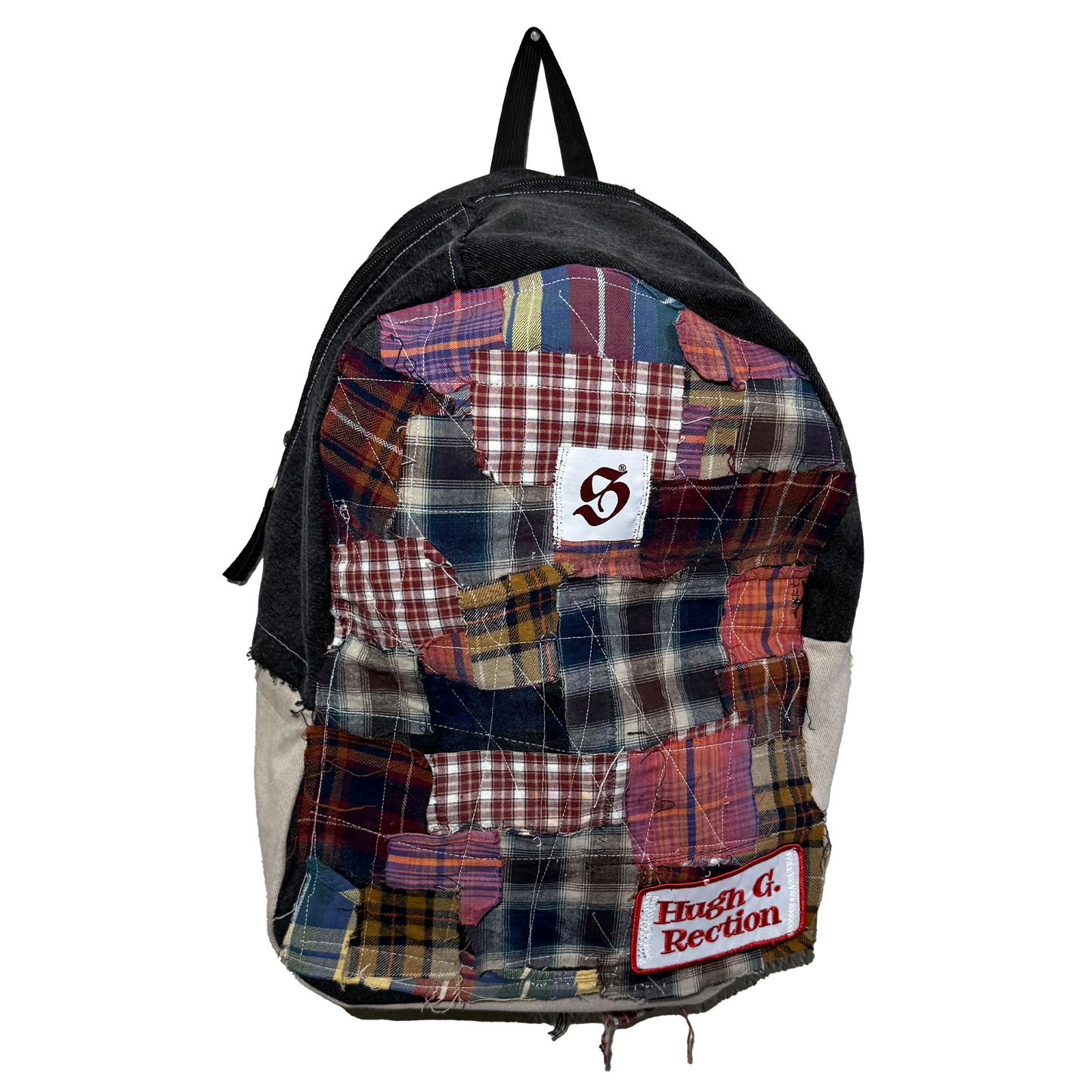 1:1 Patchwork Flannel Backpack