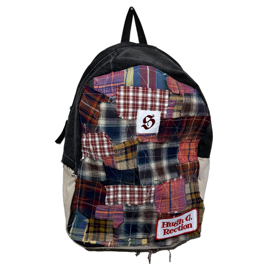 1:1 Patchwork Flannel Backpack