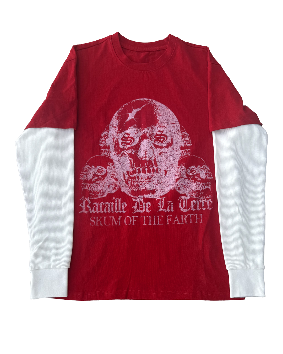 'Skulls' Layered Tee